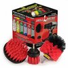Drill Brush Power Scrubber By Useful Products 5 in W 5 in L Brush, Red R-4OS-2L-QC-DB
